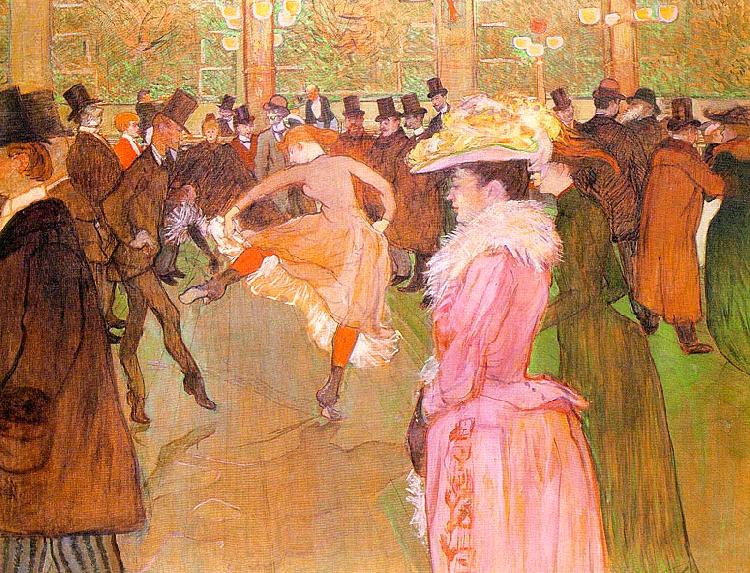  Henri  Toulouse-Lautrec Training of the New Girls by Valentin at the Moulin Rouge